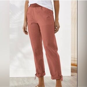 Soft Surroundings Medina Roll Up Cuff Size PXL dusty rose soft and stretch. B3